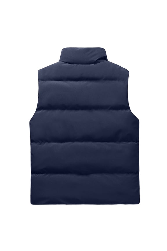 Men's Packable Insulated Puffer Vest with Pockets Lightweight Warm Winter Sleeveless Jackets for Golf Running Parkas Waistcoat Fashion