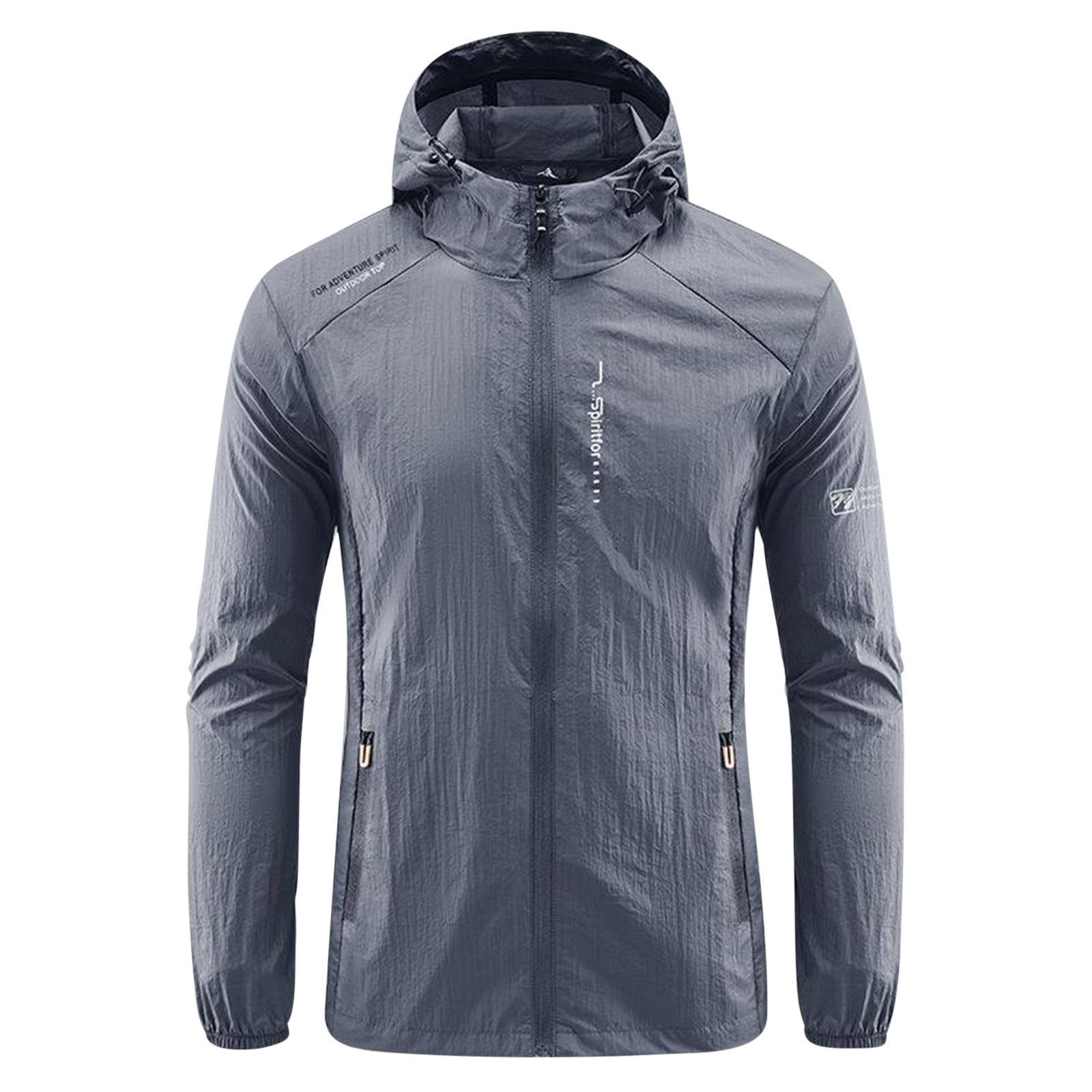 Men s Packable Jacket Outdoor Waterproof Hooded Lightweight Classic Cycling Coat Plus Size Sun Protection Jackets Walmart