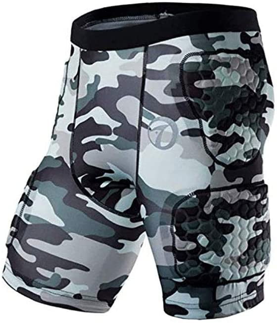 Men's Padded Football Protective Gear Set Training Suit for Soccer Basketball Paintball Rib Protector