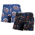 thumbnail image 1 of Men's Pair of Thieves Black/Royal New York Mets Super Fit 2-Pack Boxer Briefs Set, 1 of 5