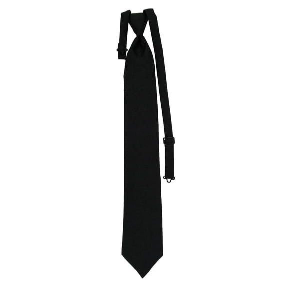 Men’s Paisley Black Formal Satin Pre-Tied Necktie Tie in a Variety of Colors by Spencer J’s Signature Satin Collection