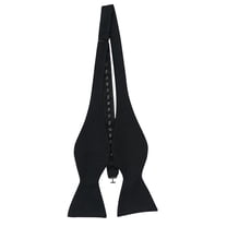 Men’s Paisley Black Formal Satin Self-Tie Bow Tie in a Variety of Colors by Spencer J’s Signature Satin Collection