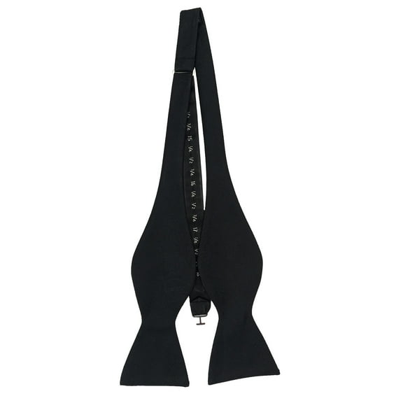 Men’s Paisley Black Formal Satin Self-Tie Bow Tie in a Variety of Colors by Spencer J’s Signature Satin Collection