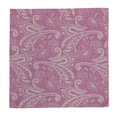 thumbnail image 1 of Men’s Paisley Bouquet Formal Satin Pocket Square in a Variety of Colors by Spencer J’s Signature Satin Collection, 1 of 1