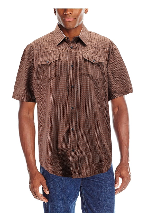 Men's Paisley Patterned Long Sleeve Cowboy Rodeo Western Button Up Dress Shirt (K2549, 2XL)