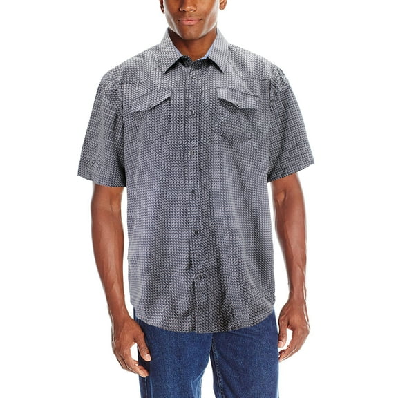 Men's Paisley Patterned Long Sleeve Cowboy Rodeo Western Button Up Dress Shirt (K2665, 3XL)