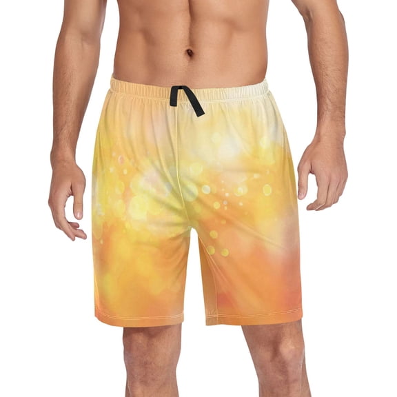 Men's Pajama Bottoms Athletic Shorts For Men Casual Cotton Abstract Blurred