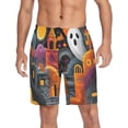 thumbnail image 1 of Men's Pajama Bottoms Athletic Shorts For Men Casual Cotton Halloween Vector Graphics, 1 of 7