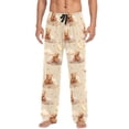 thumbnail image 1 of Men's Pajama Bottoms Bear Cloud Star Men's Cotton Pajama Pants Men's Loose Printed Pajama Pants Casual Pants with Pockets, 1 of 6