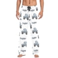thumbnail image 1 of Men's Pajama Bottoms Fish and Fish Small Car Men's Cotton Pajama Pants Men's Loose Printed Pajama Pants Casual Pants with Pockets, 1 of 6