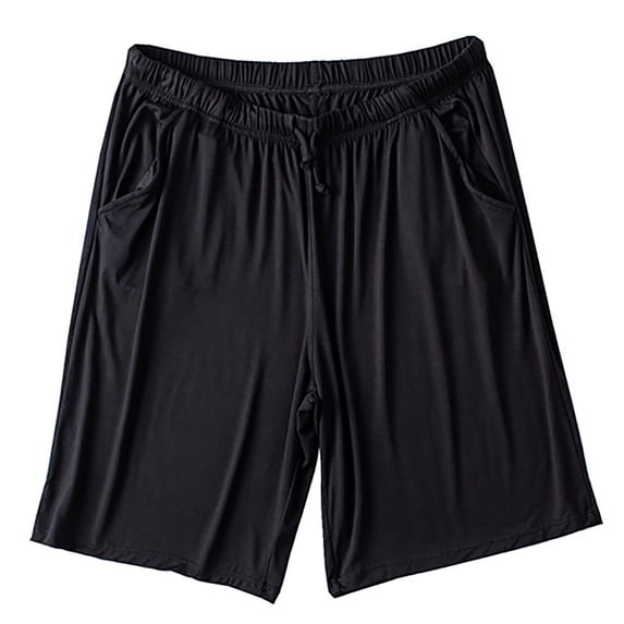 Men's Pajama Bottoms Lounge Sleep Shorts Lightweight Soft Comfortable Breathable Pajamas Shorts with Pockets Size 3XL