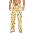 thumbnail image 1 of Men's Pajama Bottoms Retro Bells Men's Cotton Pajama Pants Men's Loose Printed Pajama Pants Casual Pants with Pockets, 1 of 6