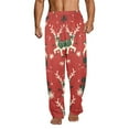 thumbnail image 1 of Men's Pajama Pant (No Pockets) Lounge Sleep Pant Relaxed Fit Printed Pajama Bottoms, Size S-199XL, 1 of 6