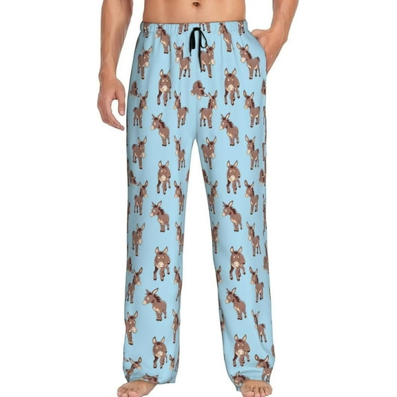Men's Pajama Pants Pjs Bottoms With Pockets Sleep Lounge Pants For Men