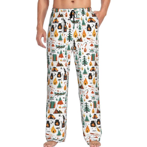 Men's Pajama Pants Pjs Bottoms With Pockets Sleep Lounge Pants For Men
