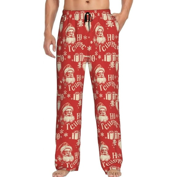 Men's Pajama Pants Pjs Bottoms With Pockets Sleep Lounge Pants For Men