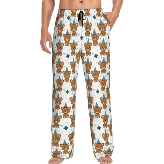 Men's Pajama Pants Pjs Bottoms With Pockets Sleep Lounge Pants For Men