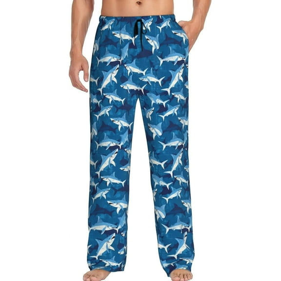 Men's Pajama Pants Pjs Bottoms With Pockets Sleep Lounge Pants For Men