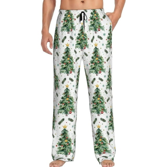 Men's Pajama Pants Pjs Bottoms With Pockets Sleep Lounge Pants For Men