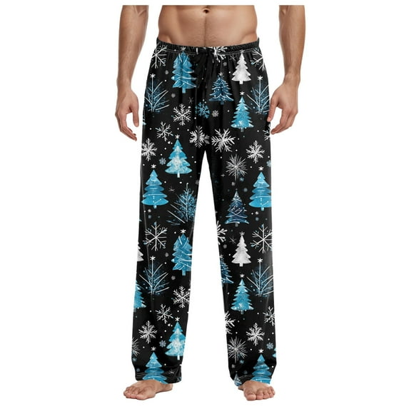 Men's Pajama Pants Plaid Pj Lounge Pants PJ Bottoms with Pockets & Drawstring for Christmas S-XXL Lounge Pants Mens Khaki Pants Stretch