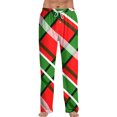 thumbnail image 1 of Men's Pajama Pants Relaxed Fit Lounge Pants Striped Sleepwear Bottoms Sleep Pants, 1 of 6