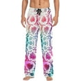 thumbnail image 1 of Men's Pajama Pants with Pockets Sleepwear Lounge Pants Stretch Casual Colorful Snake Skin, 1 of 6