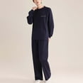 thumbnail image 1 of Men's Pajama Set Long Sleeve Button Down 100% cotton Shirt with Pants Soft Comfort Sleepwear, 1 of 6