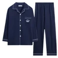 thumbnail image 1 of Men‘s Pajama Sets Long Sleeve Cotton Top Pant Sleepwear Soft Autumn Winter Plus Size Loungewear Male Homewear Leisure Outwear, 1 of 7