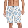 thumbnail image 1 of Men's Pajama Shorts Bottoms with Pockets Soft Lightweight Lounge Sleep Wear Adorable Gorillas Flower Leaf, 1 of 6