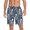 thumbnail image 1 of Men's Pajama Shorts Bottoms with Pockets Soft Lightweight Lounge Sleep Wear Octopus Sketchy, 1 of 6