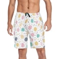 thumbnail image 1 of Men's Pajama Shorts Bottoms with Pockets Soft Lightweight Lounge Sleep Wear Seashells and Dots, 1 of 6