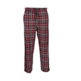 thumbnail image 1 of Men's Pajama Super Soft Sleep Pants Lounge Flannel Plaid Cozy PJ Bottoms, Grey Red Plaid, XL, 1 of 6