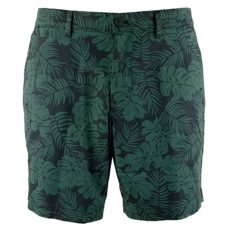 Men's Palm Leaves 7" Inseam Shorts-DM-34W