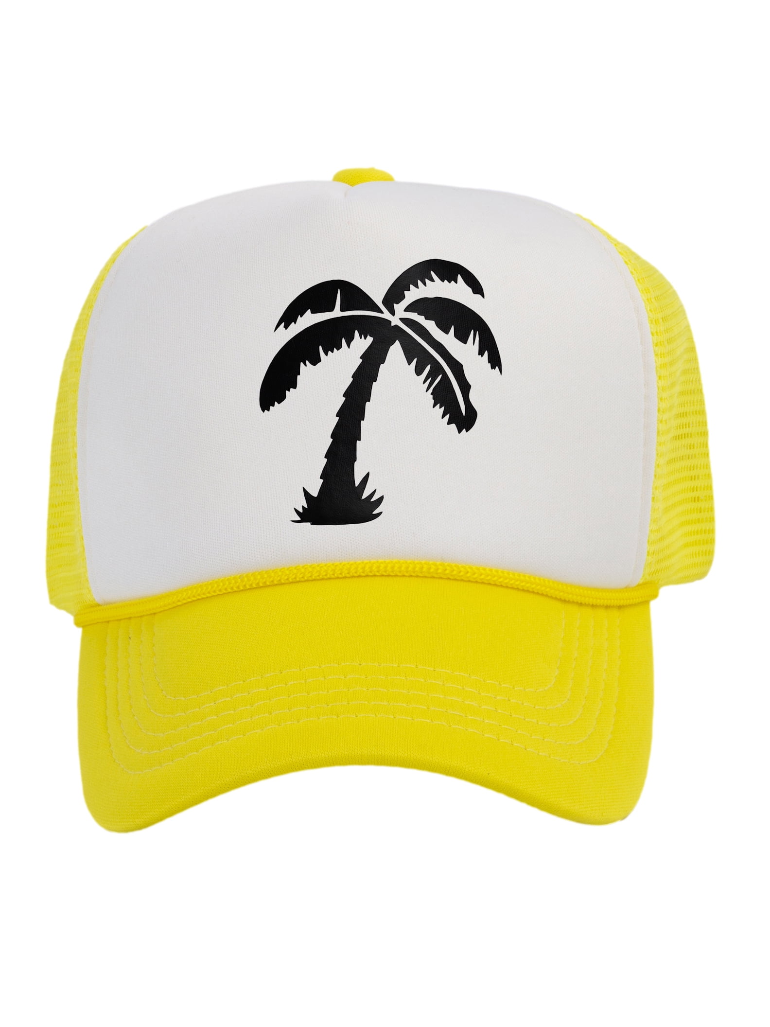 Yellow Palm Tree Baseball Cap Men Women Classic Adjustable Pla 並行輸入品 : Retro Sun with Palm Trees Gifts Yellow Unisex Baseball