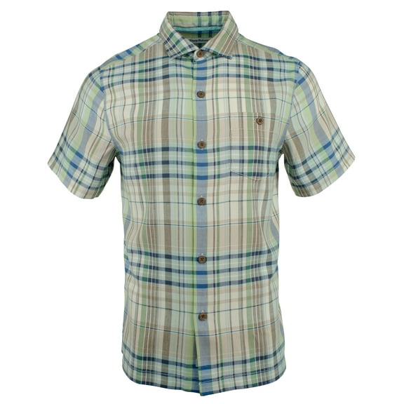Men's Palmera Plaid Camp Shirt-AM-S