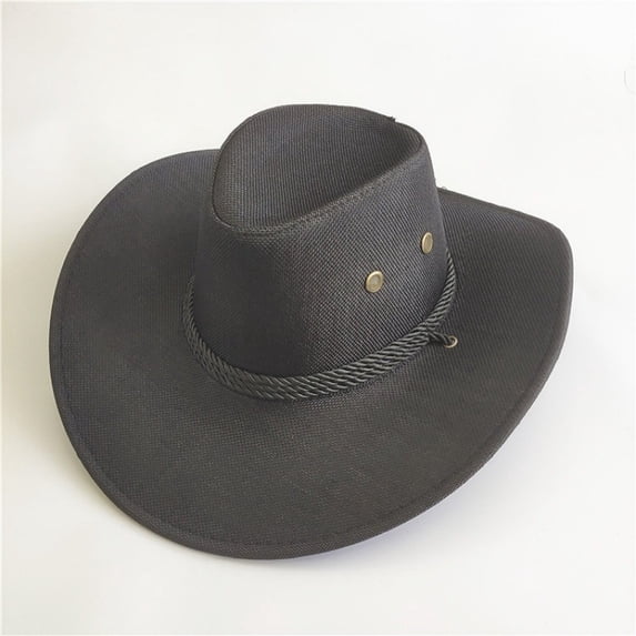 Men's Panama Hat, Summer Beach Sun Hat with UV Protection, Classic Straw Fedora for Outdoor Activities, Travel, and Casual Wear, Adjustable and Lightweight for Hot Weather Comfort-Black