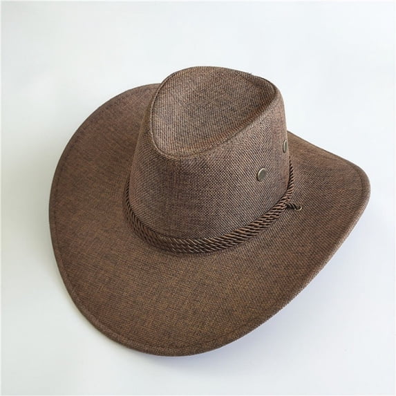 Men's Panama Hat, Summer Beach Sun Hat with UV Protection, Classic Straw Fedora for Outdoor Activities, Travel, and Casual Wear, Adjustable and Lightweight for Hot Weather Comfort-Coffee