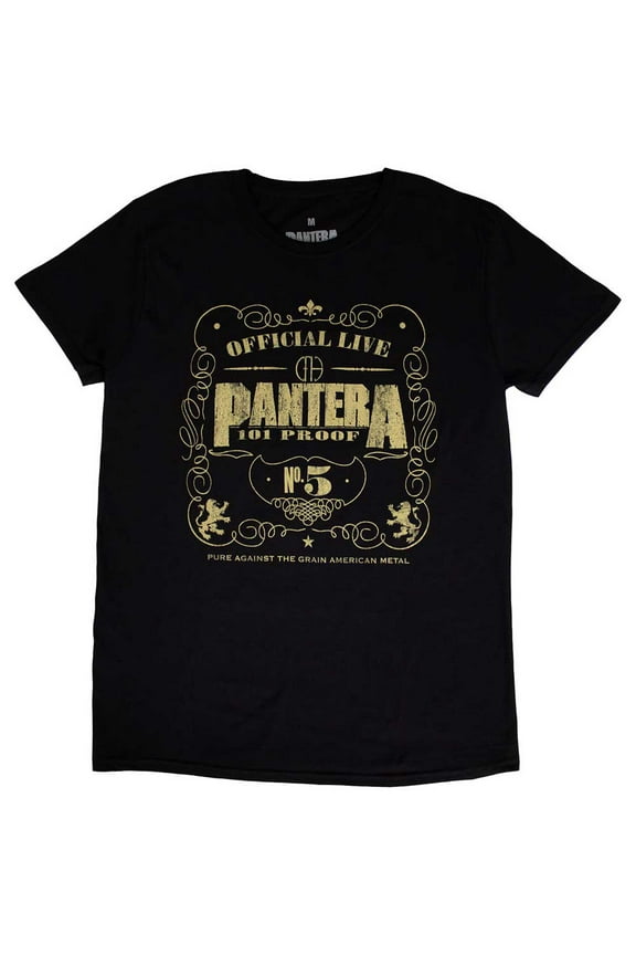 Men's Pantera 101 Proof T-shirt Medium Black