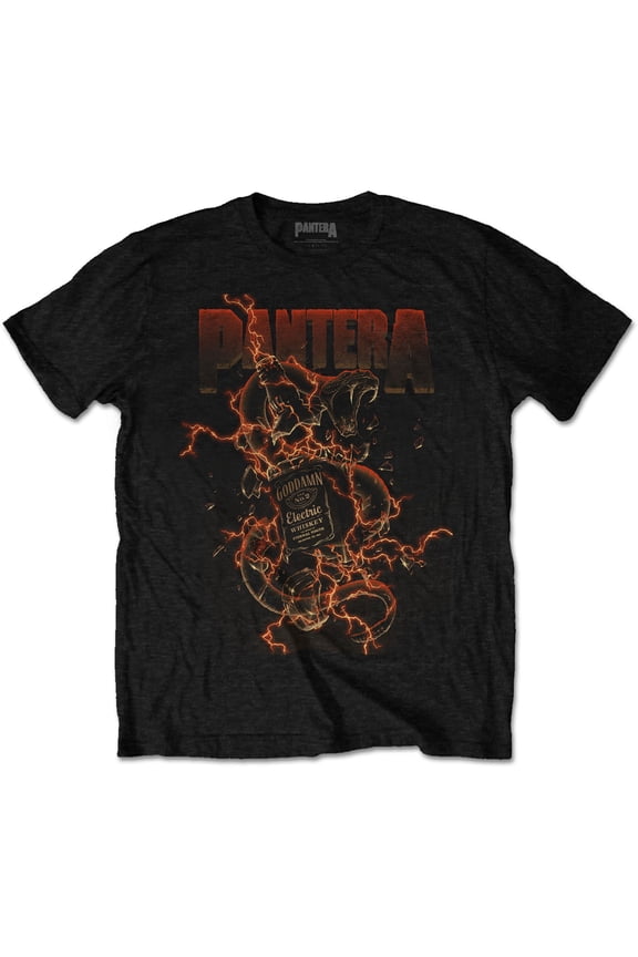 Men's Pantera Goddamn Whiskey Slim Fit T-shirt X-Large Black