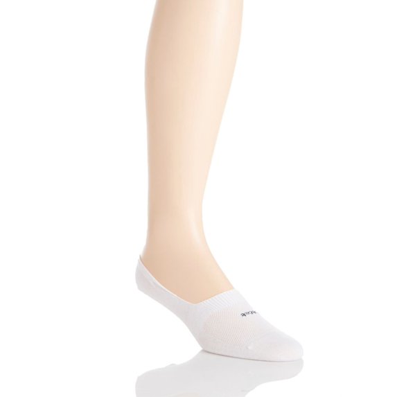 Men's Pantherella 3000F Seville Egyptian Cotton Invisible Sock (White M)