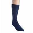 thumbnail image 1 of Men's Pantherella 5796 Laburnum Merino Wool 5x3 Rib Dress Sock (Dark Blue M), 1 of 1
