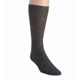 thumbnail image 1 of Men's Pantherella 5796 Laburnum Merino Wool 5x3 Rib Dress Sock (Mid Grey Mix M), 1 of 1
