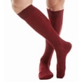 thumbnail image 1 of Men's Pantherella 6796 Laburnum Merino Wool 5x3 Rib Over The Calf Sock (Wine XL), 1 of 1