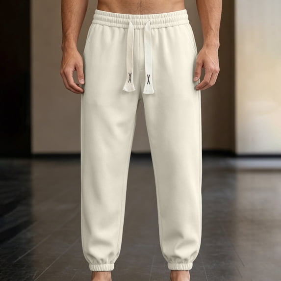 Men's Big and Tall Sweatpants Cuffed Leg Loose Casual Sports Long Pants