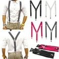 thumbnail image 1 of Mens Suspenders Wide Adjustable and Elastic Braces Y Shape with Very Strong Clips, 1 of 8