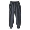 thumbnail image 1 of Men's Pants Cargo Fleece Jogger Sweatpant Lightweight Hiking Work Pants Stretch Active Outdoor Jogging Trousers With Pockets, 1 of 3