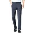 thumbnail image 1 of Men's High Waisted Dress Pants Elastic Waist Classic Stretch Flat Front Trousers Formal Casual Work Business Pants, 1 of 8