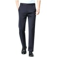 thumbnail image 1 of Men's High Waisted Dress Pants Elastic Waist Classic Stretch Flat Front Trousers Formal Casual Work Business Pants, 1 of 8