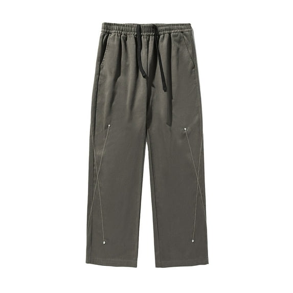 Men's Trendy Sweatpant Summer Breathable Workout Pants with Pockets Drawstring Waist Outdoor Hiking Athletic Pants