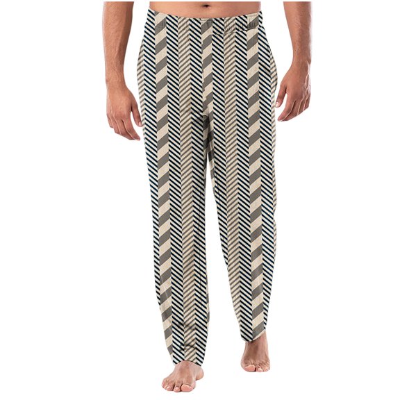 Men's Pants Home Sleepwear Thin Loose Pants Plaid Straight Leg Pants Casual Pants Casual Pants for Men Multicolor2 S